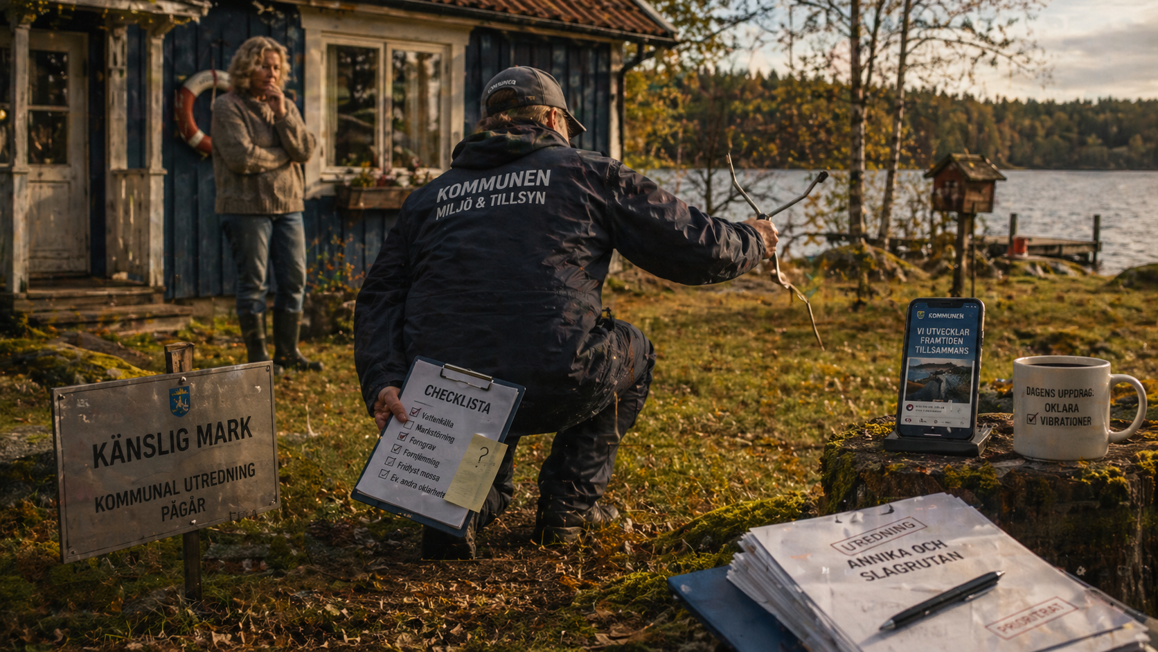 🔮 Annika och Slagrutan — En Miljöinspektörs Vetenskapliga Metod
