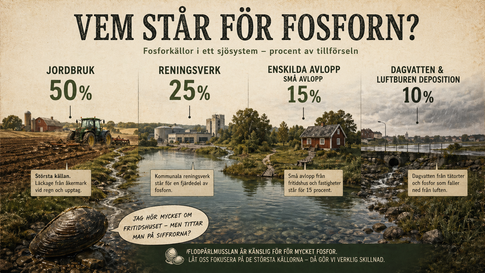 📊 Fosfor-myten — Vem förorenar egentligen?